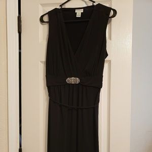 Gorgeous, sleeveless, black maternity dress